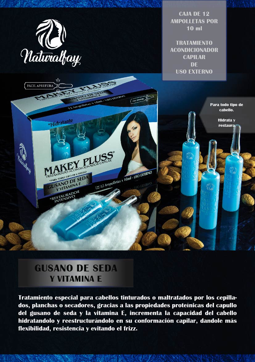 Gusano de Seda y Vitamina E X 12 Unidades