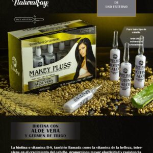 Biotina y Aloe Vera X12 Unidades